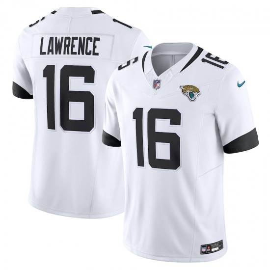 Jacksonville Jaguars Trevor Lawrence Nike 2023 White Vapor F.U.S.E. Limited NFL Jersey