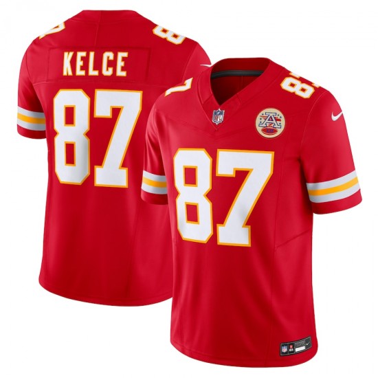 Kansas City Chiefs Travis Kelce Nike 2023 Red Vapor F.U.S.E. Limited NFL Jersey