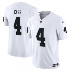 Las Vegas Raiders Derek Carr Nike 2023 White Vapor F.U.S.E. Limited NFL Jersey