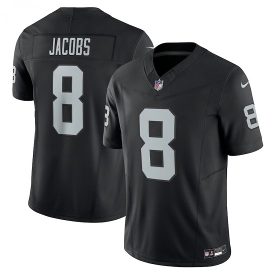 Las Vegas Raiders Josh Jacobs Nike 2023 Black Vapor F.U.S.E. Limited NFL Jersey