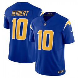 Los Angeles Chargers Justin Herbert Nike 2023 Royal Vapor F.U.S.E. Limited NFL Jersey