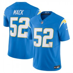 Los Angeles Chargers Khalil Mack Nike 2023 Powder Blue Vapor F.U.S.E. Limited NFL Jersey