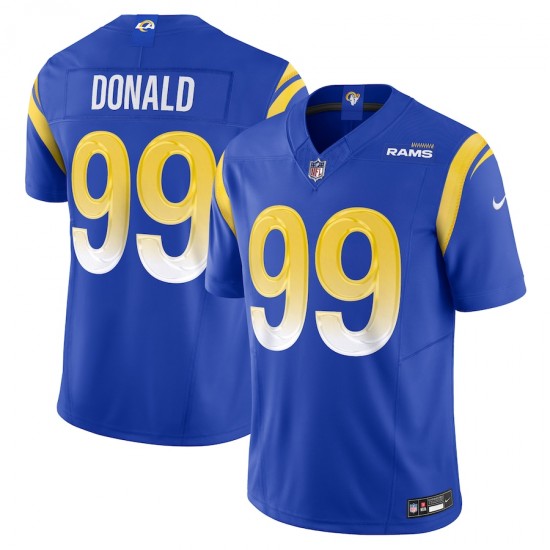 Los Angeles Rams Aaron Donald Nike 2023 Royal Vapor F.U.S.E. Limited NFL Jersey
