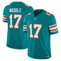 Miami Dolphins Jaylen Waddle Nike 2023 Aqua Vapor F.U.S.E. Limited NFL Jersey Miami Dolphins Jaylen Waddle Nike 2023 Aqua Vapor F.U.S.E. Limited NFL Jersey