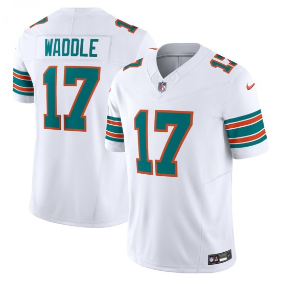 Miami Dolphins Jaylen Waddle Nike 2023 White Alternate Vapor F.U.S.E. Limited NFL Jersey