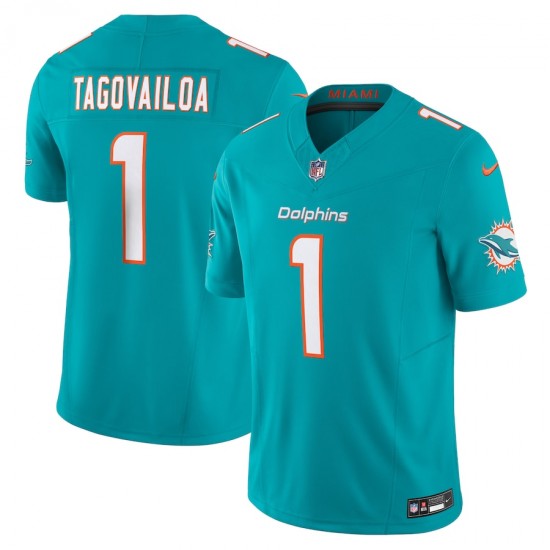 Miami Dolphins Tua Tagovailoa Nike 2023 Aqua Vapor F.U.S.E. Limited NFL Jersey