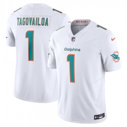 Miami Dolphins Tua Tagovailoa Nike 2023 White Vapor F.U.S.E. Limited NFL Jersey Miami Dolphins Tua Tagovailoa Nike 2023 White Vapor F.U.S.E. Limited NFL Jersey