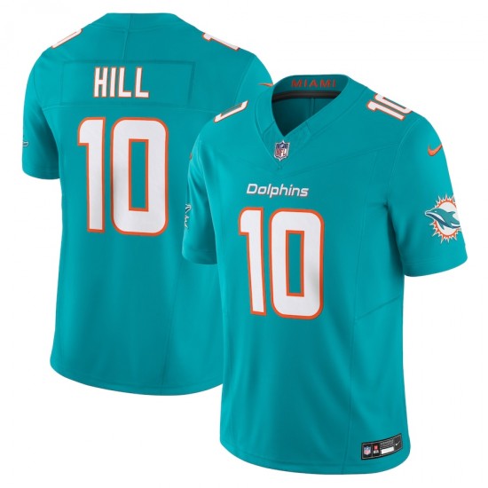 Miami Dolphins Tyreek Hill Nike 2023 Aqua Vapor F.U.S.E. Limited NFL Jersey