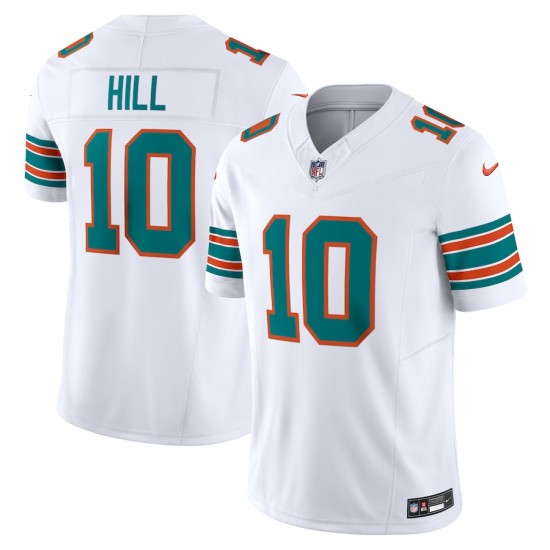 Miami Dolphins Tyreek Hill Nike 2023 White Alternate Vapor F.U.S.E. Limited NFL Jersey
