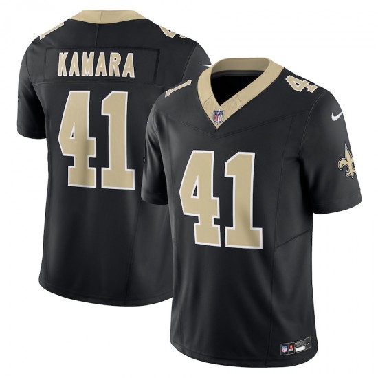 New Orleans Saints Alvin Kamara Nike 2023 Black Vapor F.U.S.E. Limited NFL Jersey