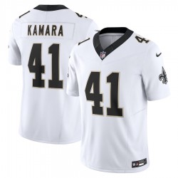 New Orleans Saints Alvin Kamara Nike 2023 White Vapor F.U.S.E. Limited NFL Jersey New Orleans Saints Alvin Kamara Nike 2023 White Vapor F.U.S.E. Limited NFL Jersey