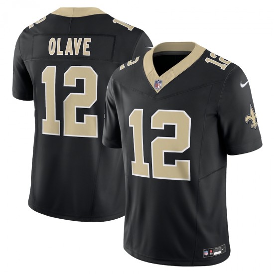New Orleans Saints Chris Olave Nike 2023 Black Vapor F.U.S.E. Limited NFL Jersey
