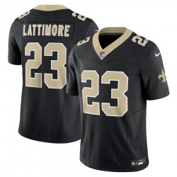 New Orleans Saints Marshon Lattimore Nike 2023 Black Vapor F.U.S.E. Limited NFL Jersey