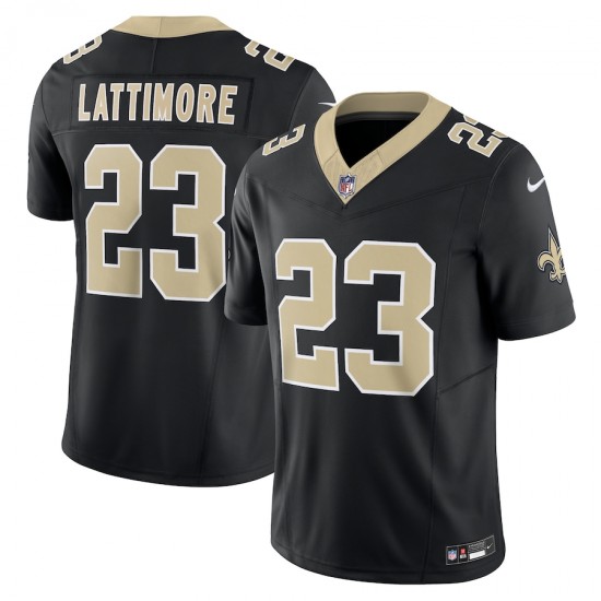 New Orleans Saints Marshon Lattimore Nike 2023 Black Vapor F.U.S.E. Limited NFL Jersey