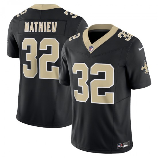 New Orleans Saints Tyrann Mathieu Nike 2023 Black Vapor F.U.S.E. Limited NFL Jersey