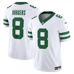New York Jets Aaron Rodgers Nike 2023 White Legacy Vapor F.U.S.E. Limited NFL Jersey New York Jets Aaron Rodgers Nike 2023 White Legacy Vapor F.U.S.E. Limited NFL Jersey