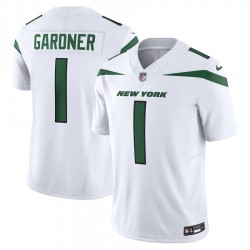 New York Jets Ahmad Sauce Gardner Nike 2023 White Vapor F.U.S.E. Limited NFL Jersey New York Jets Ahmad Sauce Gardner Nike 2023 White Vapor F.U.S.E. Limited NFL Jersey