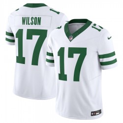 New York Jets Garrett Wilson Nike 2023 White Legacy Vapor F.U.S.E. Limited NFL Jersey New York Jets Garrett Wilson Nike 2023 White Legacy Vapor F.U.S.E. Limited NFL Jersey