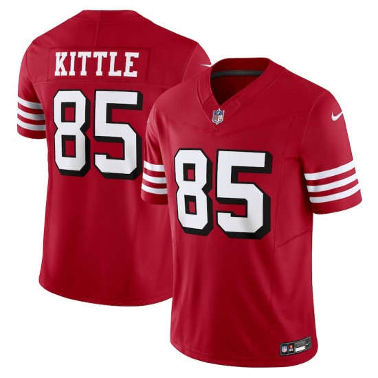San Francisco 49 ers George Kittle Nike 2023 Scarlet Vapor F.U.S.E. Limited NFL Jersey