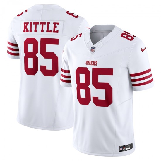 San Francisco 49 ers George Kittle Nike 2023 White Vapor F.U.S.E. Limited NFL Jersey
