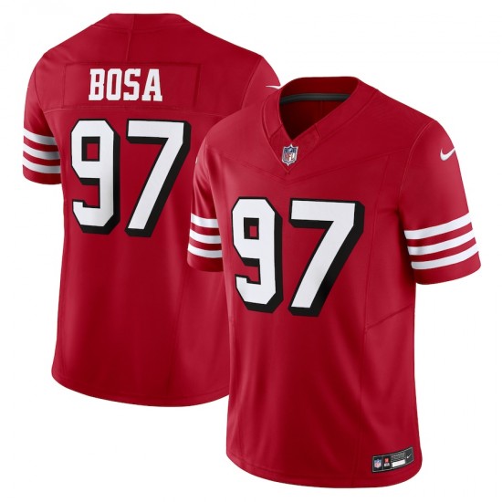 San Francisco 49 ers Nick Bosa Nike 2023 Scarlet Vapor F.U.S.E. Limited NFL Jersey