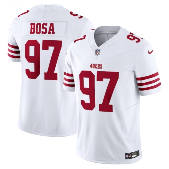 San Francisco 49 ers Nick Bosa Nike 2023 White Vapor F.U.S.E. Limited NFL Jersey