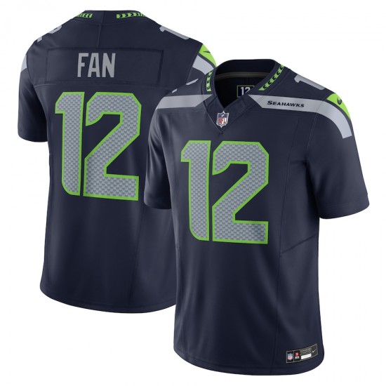 Seattle Seahawks 12 s Nike 2023 College Navy Vapor F.U.S.E. Limited NFL Jersey