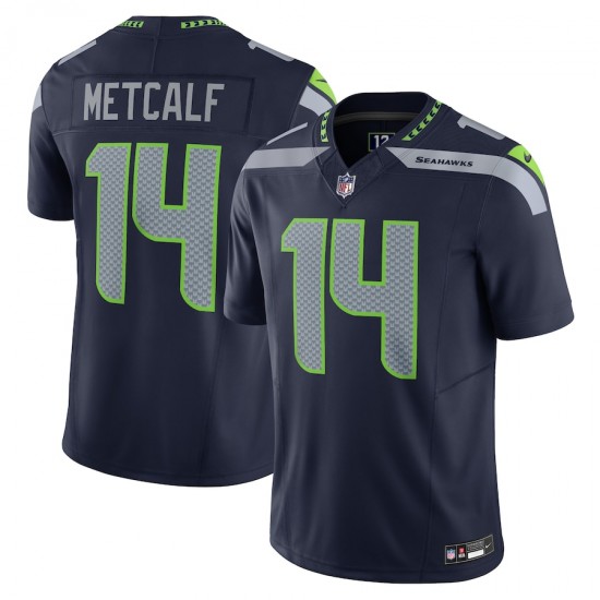Seattle Seahawks DK Metcalf Nike 2023 College Navy Vapor F.U.S.E. Limited NFL Jersey