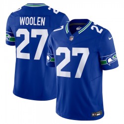 Seattle Seahawks Tariq Woolen Nike 2023 Royal Throwback Vapor F.U.S.E. Limited NFL Jersey Seattle Seahawks Tariq Woolen Nike 2023 Royal Throwback Vapor F.U.S.E. Limited NFL Jersey