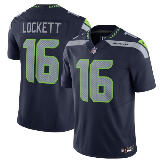 Seattle Seahawks Tyler Lockett Nike 2023 College Navy Vapor F.U.S.E. Limited NFL Jersey