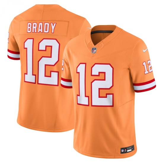 Tampa Bay Buccaneers Tom Brady Nike 2023 Orange Vapor F.U.S.E. Limited NFL Jersey
