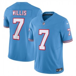 Tennessee Titans Malik Willis Nike 2023 Light Blue Oilers Throwback Vapor F.U.S.E. Limited NFL Jersey Tennessee Titans Malik Willis Nike 2023 Light Blue Oilers Throwback Vapor F.U.S.E. Limited NFL Jersey
